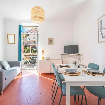 Appartement Le Fossan - Charmant De 3 Pieces, Proche Du Centre Menton